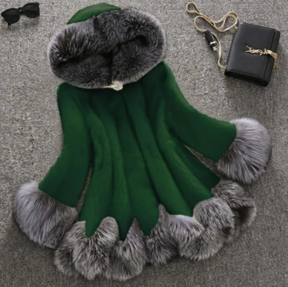 Luxurious Faux Mink Fur Winter Coat